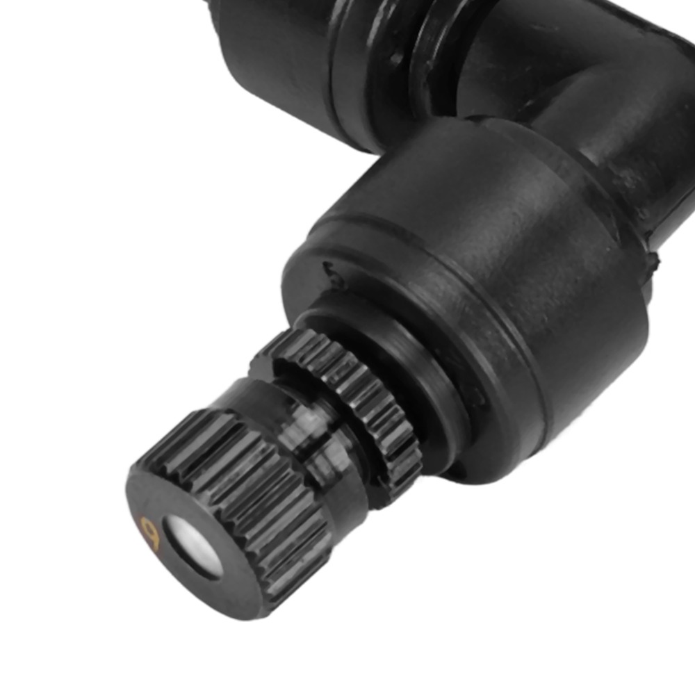 Misting Nozzle Reptile - PP製、爬虫類用、調整可能なノズル、水槽用ミストスプレー、湿度調整機能付き、1/4インチクイックフィットポート、テラリウム用ミストスプレー（黒）