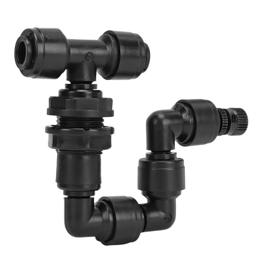 Misting Nozzle Reptile - PP レプタイルフォッガー ブラック 360 ° 回転式水槽ミストスプリンクラー