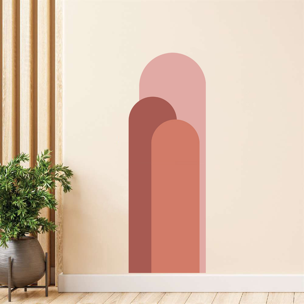 ボヘミアンアーチウォールステッカーリビングルームソファベッド - Pvc Panel Background のレビューと価格
